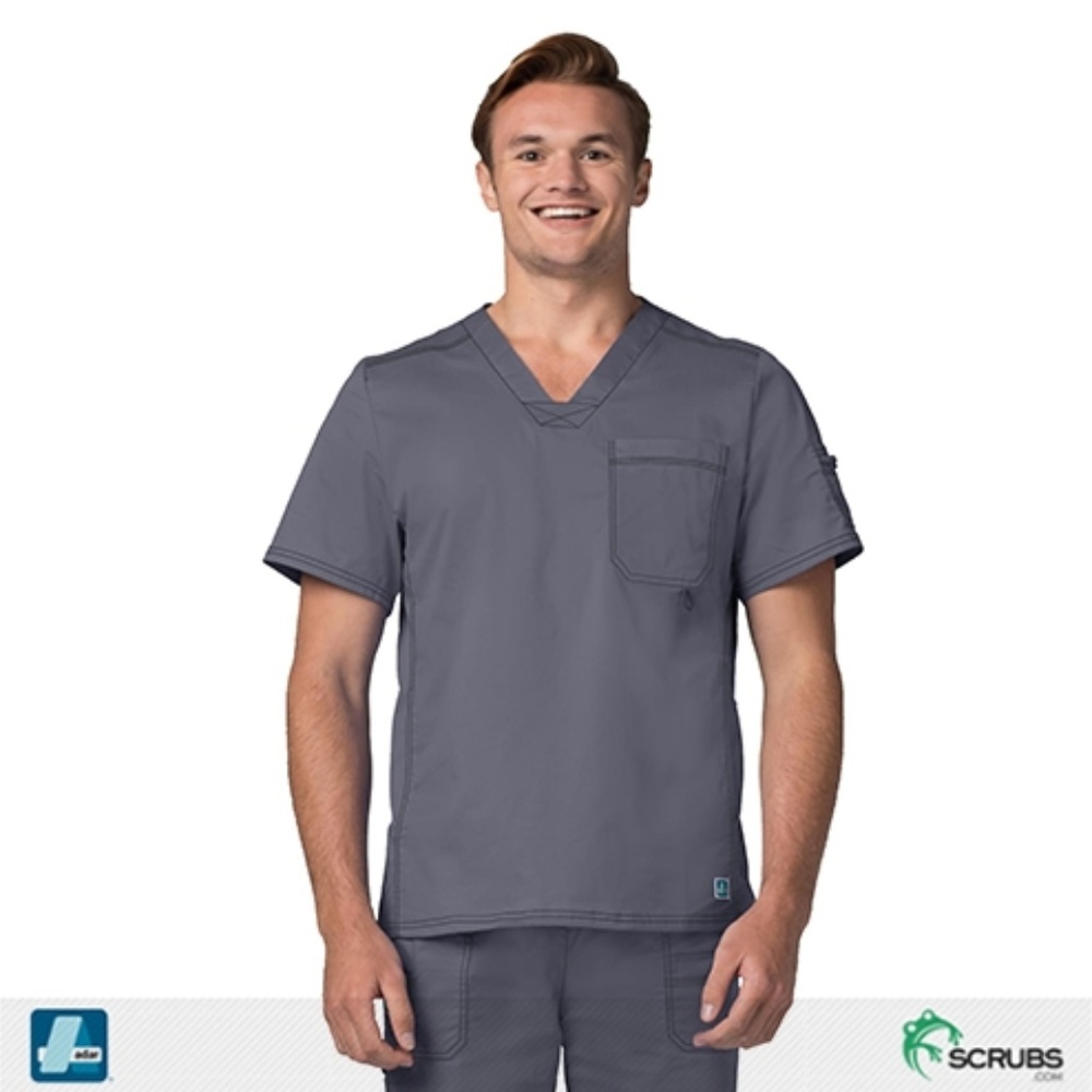 Adar Men's Charcoal Scrub Set